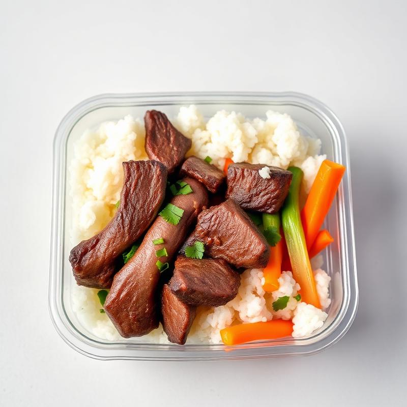 Lean Beef with Rice · Mixed Vegetables